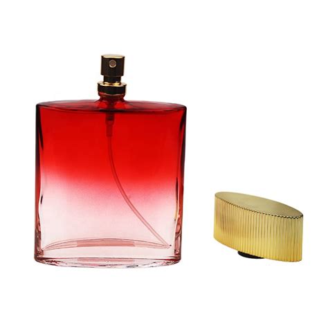 women's perfume in red bottle